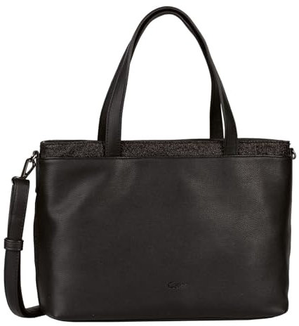 Gabor bags Noara Damen Shopper Umhängetasche Reißverschluss Mittelgroß Schwarz
