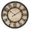 K&L Wall Art große Vintage Wanduhr industrielle Landhaus Wanduhren Holz-Metalloptik ohne Tickgeräusch lautlose Uhr (Farmhouse Clock, Ø 30cm)