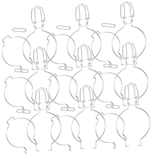 Cabilock Clips De Sellado para Frascos De Vidrio De Boca Ancha, 12 Piezas, Acero Inoxidable, Mecanismo De Resorte para Cierre Hermético, Almacenamiento De Alimentos Frescos Cocina Doméstica