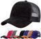 Enwokran Baseballkappe Herren Einstellbare Masche Rückseite Baseball Hut Sommerhut Sonnenhut Sportlicher Draußen Kappen Hüte Verstellbar Sonnenschutz Trucker Basecap (Schwarz)