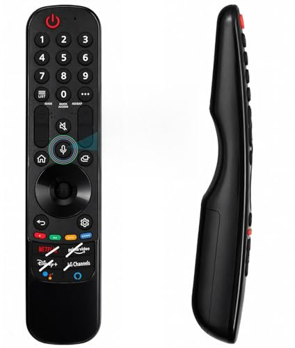 Magic Remote för LG TV med röststyrning, universell fjärrkontroll kompatibel med LG Smart TV MR20 MR21 MR22 MR23GA MR24GA, Netflix & Disney+-knappar, för UHD/OLED/ONED/Nanocell 4K/8K-modeller
