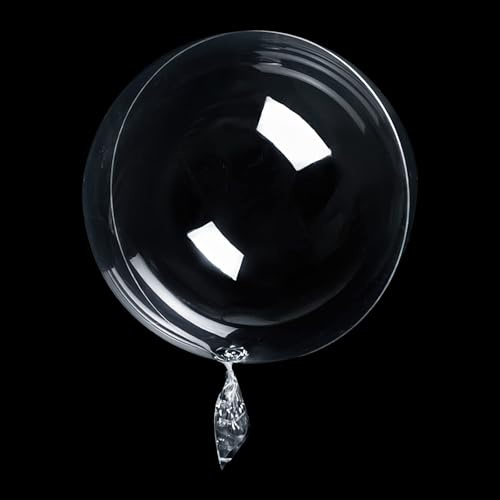 30 stycken Bobo-ballonger transparent 60 cm bubbla jumbo kristall klara ballonger påfyllningsbara med konfetti, helium till jul, bröllop, födelsedag, dekorationer