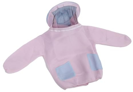 FAUOSWUK Elegante Tuta da Apicoltore Giacca da Apicoltore con Velo Previene le Punture di Api per Donna Vestibilità Comoda in Cotone a Rete Traspirante