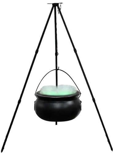 Häxa kittel stativ, 32 cm kruka med lätt batteri halloween dekor | Lätt design, lätt att montera, för halloween-festevenemang