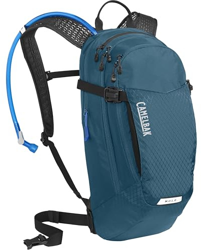 CamelBak M.U.L.E. Trinkrucksack 12 l mit 3 l Crux Reservoir – leichte, belüftete Air Director-Rückwand, sichere Ausrüstungsaufbewahrung, integrierte Werkzeugrolle und magnetische Rohrfalle
