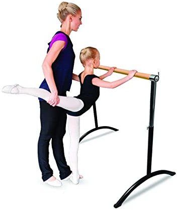 AMAYA SPORT Ballettstange, Tanzstange, rutschfeste Polster, höhenverstellbar, abnehmbar, leicht und einfach zu transportieren