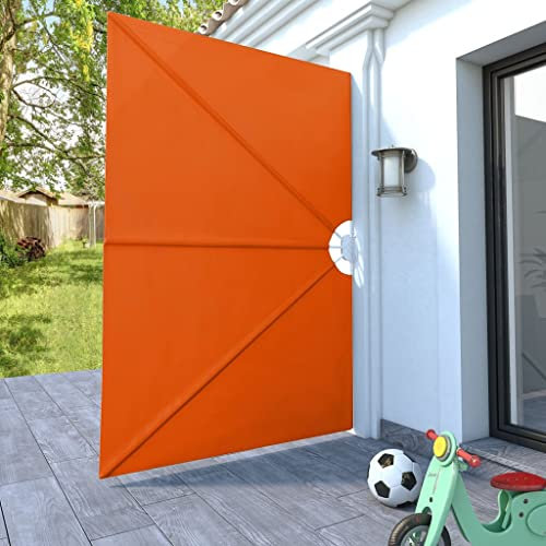 Tidyard Faltbarer Terrassen-Seitenfächer Zusammenklappbar Balkonfächer Seitenmarkise Terrassen-Sichtschutz Sonnenschutz Wasser- und schmutzabweisend Seitenfächer Terracotta-Rot 240×160 cm