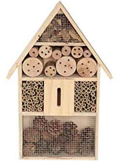 Insektenhotel 31x10x48cm Bienen Insektenhaus Pinienholz Natur
