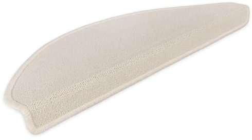 Kettelservice-Metzker Stufenmatten Ariston im Sonderformat 64/20cm Halbrund Beige 15 Stück Treppenschutz Treppenteppich