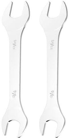 sourcing map 2pcs Thin Open End spanners SAE, 3/4x13/16 Inches, Slim Wrench Tool for Tight Spaces Repair