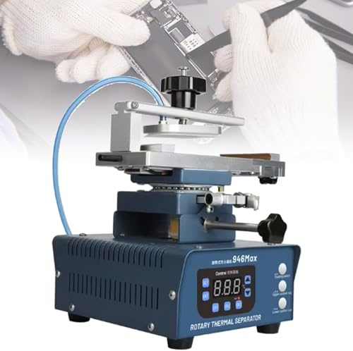 VNATWGOO Dual Forms LCD Screen Separator, 350W Touch Glass Separator, Screen Heating Separating Machine, for Straight Screen/Curved Screen/Strip Frame Separation, Screen Removal