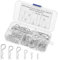 Szaboviktoria 100 Pièces R Clips Goupilles Fendue, Goupilles de Retenue, goupille de verrouillage,Assortiment de Goupilles à Ressort de Fixation, Cotter Pins pour Remorque Voiture