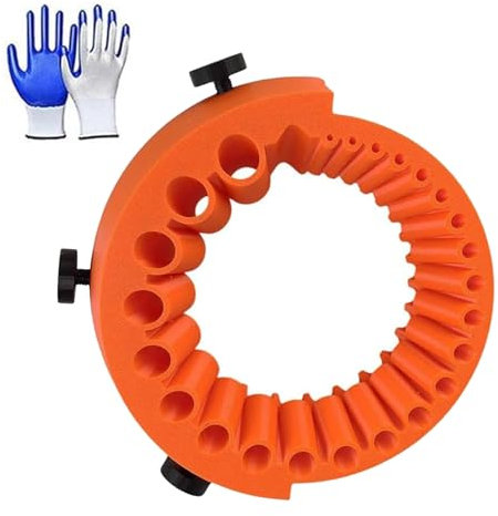 Drill Bit Sharpener, Drill Sharpener, Angle Grinder Drill Bit Sharpener for 2-13mm Bits, 125mm Portable Angle Grinder Drill Bit Sharpener, Efficient Tools for Restoring Old Drill (Orange)