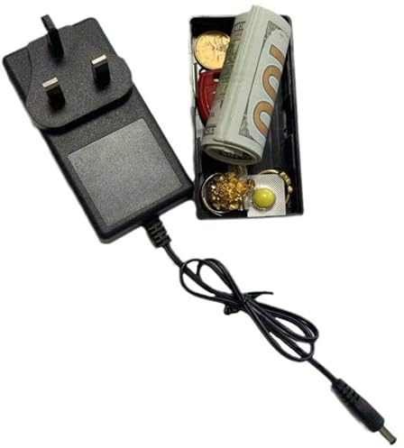 Qkbuza Caja Fuerte Camuflada | Compartimento Secreto Oculto | Diseño Falso De Enchufe Para Ocultar Efectivo Joyas Objetos De Seguridad En Casa Automóvil Universidad