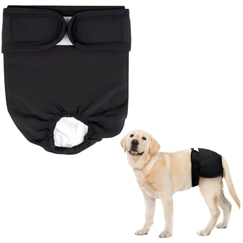 Couche Chien Femelle XL, Réutilisable Couche, Très Absorbante Incontinent, Taille Ajustable Culotte Chiennes Chaleurs, Lavable et étanche Culotte Menstruelle Chien
