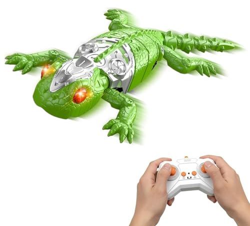 Générique Lézard Télécommandé - Jouet Robot Gecko Génial,Robot Lézard RC Rechargeable Jouet - pour Maison Fête Voyage Mur Sol Anniversaire Noël