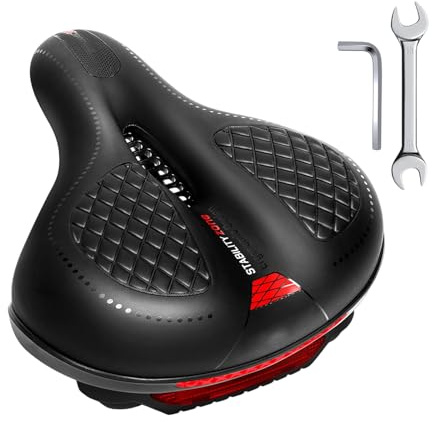Lerpwige Durability Mountain Bike Seated Cushions Versatiles Saddles for Men Women Cycling Training Leisures Quickly Install Saddles