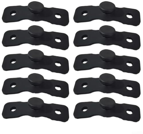 ZMdooreasy 10 ammortizzatori di vibrazioni per racchette da tennis, in silicone, per racchette da tennis e squash, riducono le vibrazioni delle corde per migliorare comfort e prestazioni, nero/bianco