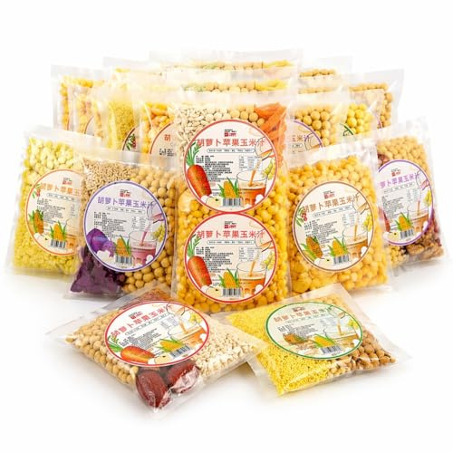 Pack De Jus Maïs Frais 7 Saveurs, 80 G X 35 Sachets, Kit Mélangeur Et Machine À Lait Soja, Mélange Bouillie Petit Déjeuner Facile, Sans Trempage, Approvisionnement Familial