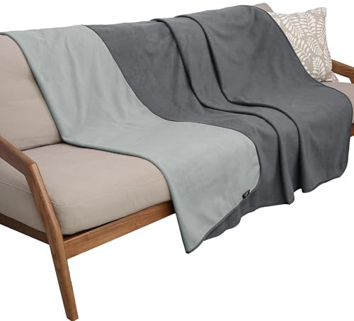 Pawsee Manta Impermeable para Perros, Manta para Mascotas Manta Impermeable Sofá Cachorro Gato Fleece Throw Bed Asiento de automóvil Muebles Cubierta de protección Grande 203 × 152 cm