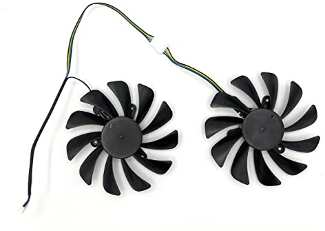 SISS Ventola per scheda grafica 95 mm GFM10012H12SPA, GAA8S2U compatibile con Zotac GeForce GTX 1070 Ti AMP Edition, GTX 1080Ti AMP Edition