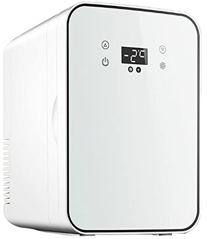 LZTET Mini Nevera, Refrigerador TermoeléCtrico PortáTil 6 litros AC/DC Refrigeradores Calentadores para El Cuidado La Piel, Bebidas, Alimentos, CosméTicos, Hogar, Oficina Coche, Lista Etl (Blanco)