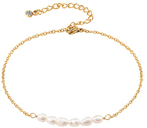 CheersLife Boho Cheville Perle Cheville Bracelet Chaîne Pour Toujours Pied Bijoux Pour Femmes Et Filles Or