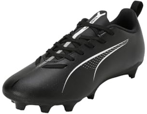 PUMA Unisex Youth Ultra 5 Play FG/AG JR Soccer Shoe, PUMA Black-PUMA White, 1 UK