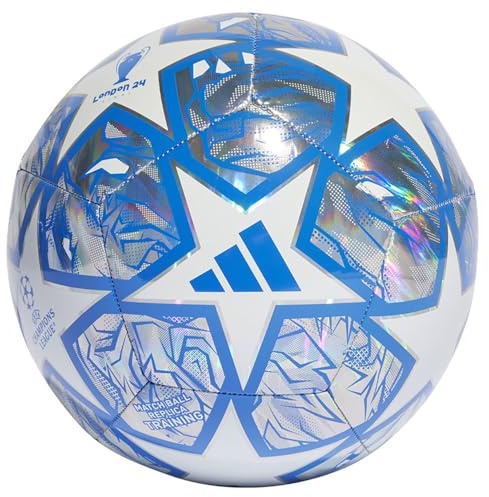 Adidas UEFA Champions League Training Foil Ball IN9326, Unisex Footballs, Silver, 5 EU