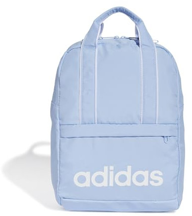 adidas Mujer Linear Essentials Backpack, Glow Blue/White, One Size