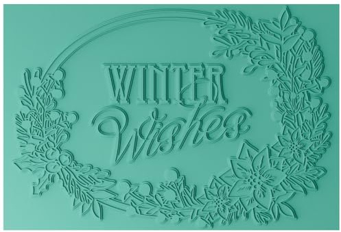 Sizzix 3-D Textured Impressions Embossing Folder Winter Wishes by Jen Long