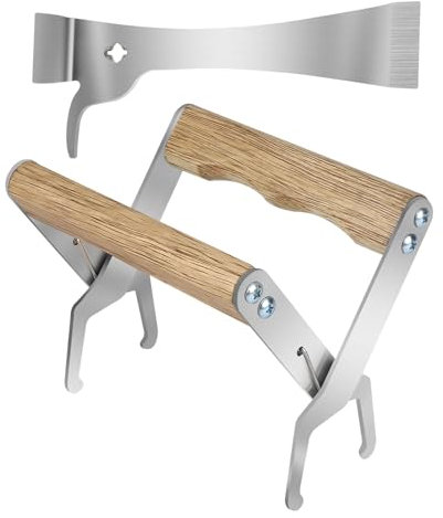 MIGUBIGU Wabenzieher Zange mit Stockmeißel Imker Edelstahl, Imker Werkzeug Zange, Hive Tool, Imkereibedarf zum Entfernen von Bienenrahmen und zur Vermeidung von Bienenstichen