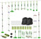 AIYAPLAY Ninja Slackline 10 m für Kinder Ninja Warrior Hindernisparcours Set mit Slackline Turnringe, Spinnerrad, Schaukel, Kletterstangen, Hängetablett, Kletterleiter, Hinderniskurs im Garten Outdoor