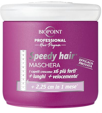 Biopoint Speedy Hair - Maschera Capelli, Dona Forza e Vitalità alla Chioma, Azione Stimolante per una Crescita più Rapida dei Capelli, 400 ml
