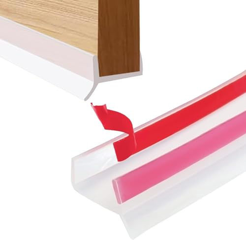 Guarnizione per battiscopa da cucina, alta elasticità, in gomma siliconica per 15 mm/16 mm/17 mm di spessore del legno, per base da cucina, è altamente impermeabile, antipolvere (trasparente)