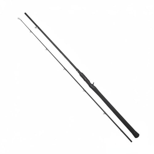 FytStycale Portable Lure Fishing Rod High Strength Snakehead Fishing Pole 2-Sections Carbon Fiber Sea Fishing Rod for Travel, Saltwater, Freshwater, Bass, Trout, Carp, Black