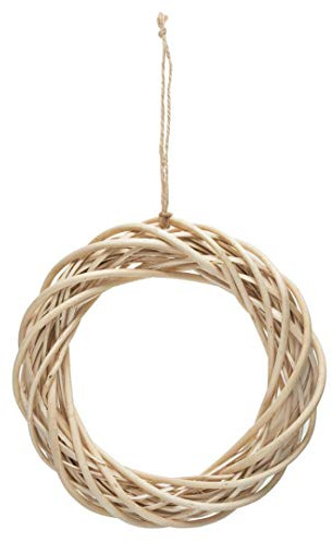 Occasions Anillo de mimbre para colgar con base de corona de mimbre de 24 cm