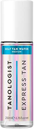 Tanologist mittleres Selbstbräunungswasser (200 ml) Feuchtigkeitsspendendes Selbstbräunungswasser Dermatologisch anerkannte, saubere Inhaltsstoffe und vegan