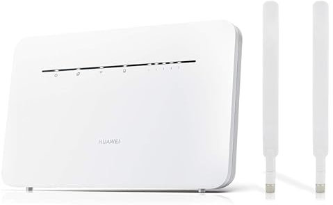 Unlocked HUAWEI B535-232 CAT7 USB 300mbps 4G Home/Office Router with 2 x External Antennas. Will work with any Sim Card Worldwide (Renewed) (White)