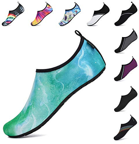 SAGUARO Unisex Zapatos de Agua de Verano Zapatos Descalzos de Natación para Hombres Mujers Calcetines de Aqua de Secado Rápido Yoga Aqua 38/39 EU