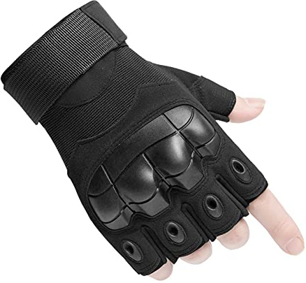HUNTVP Cycling Gloves, Fingerless Gloves for Men and Women, Sports Half-finger Work Bike Gloves for Motorcycle Camping Hiking Gym Men's Outdoor Sport Working