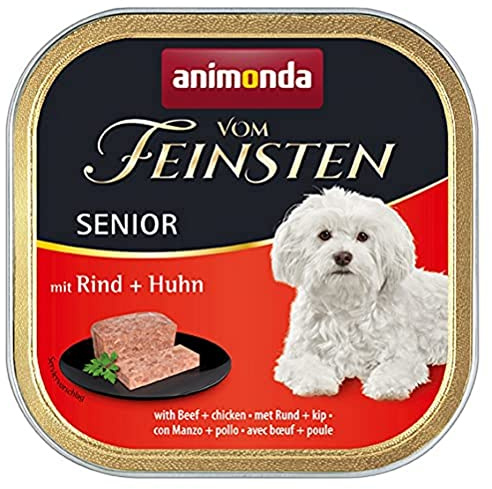 animonda Vom Feinsten Senior Nourriture pour Chien Adulte au bœuf + Poulet 22 x 150 g