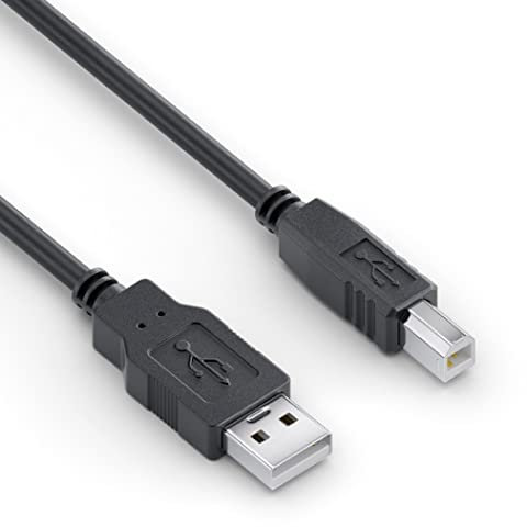 Sonero® USB 2.0 Kabel, aktives Verbindungskabel mit Signalverstärker, Druckerkabel, USB-A Stecker auf USB-B Stecker, 480 Mbit/s, 10.0m, schwarz