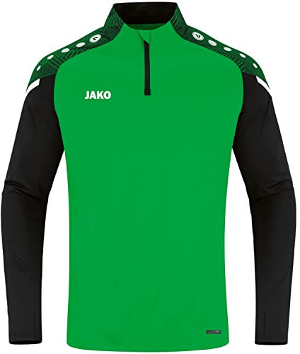 JAKO Herren Ziptop Performance, Soft Green/Schwarz, M