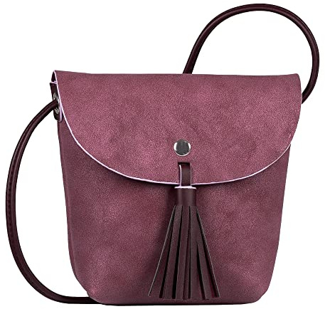 DENIM TOM TAILOR bags Ida Glitter Damen Umhängetasche Umschlagtasche Klein Lila