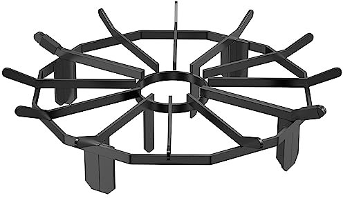 VEVOR Holzrost, 68,6 cm (27 Zoll) robustes Rad-Feuerrost mit 6 Stützbeinen, massiven pulverbeschichteten Stahlstangen, Holzscheit-Brennholz-Halterung für Holzofen und Camping-Feuerstelle im Freien