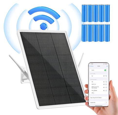 SECUEYE Solar 4G LTE Modem Router, Outdoor 2.4Ghz WiFi Hotspot, VSIM & SIM Card-Slot, Built-in 26000mAh Battery, IP66 Waterproof, Ideal for Trail Camera Security Camera