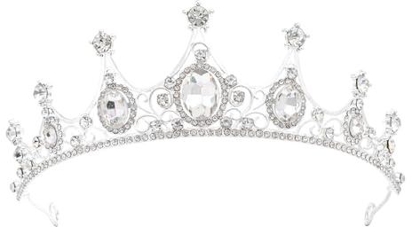 Tiara Corona di Cristallo,Corona da Donna,Diadema Sposa,Coroncina Principessa,Tiara Sposa,Corona Regina, Coroncina per Compleanno,Nozze,Spettacolo,Ballo di Fine Anno Festa