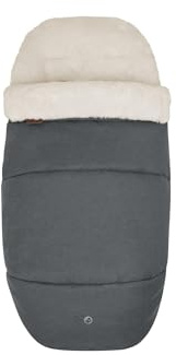 Maxi-Cosi Saco para cochecito Maxi-Cosi 2 en 1, cálido forro polar, apto desde el nacimiento, Twillic Graphite
