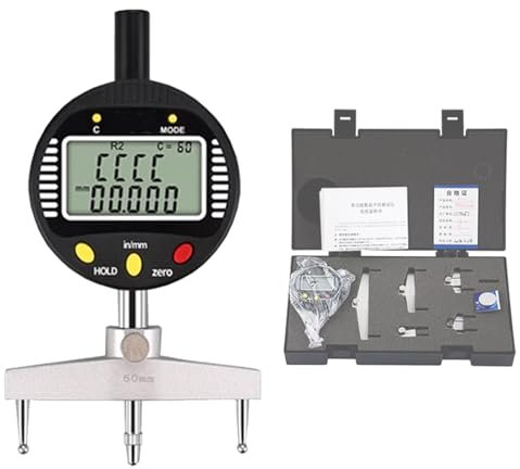 VNATWGOO Electric Arc Radius Measuring Gauge, Portable Handheld Radius Gauge Measurement Indicator, Round Corner Radius Measuring Kit